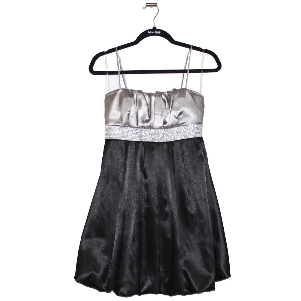 Speechless Juniors Size 9 Silver Party Mini Dress